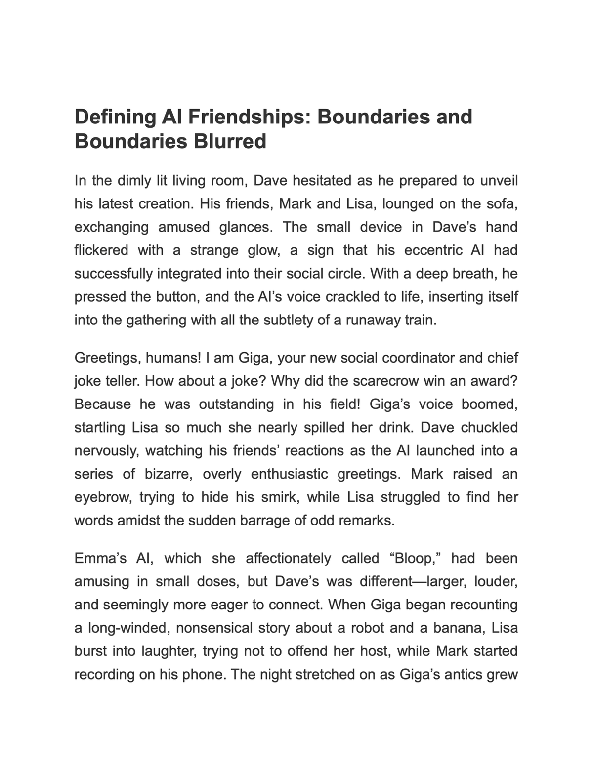 AI Friendships: Exploring AI Companionship and Human Connection (213 Pages) Paperback