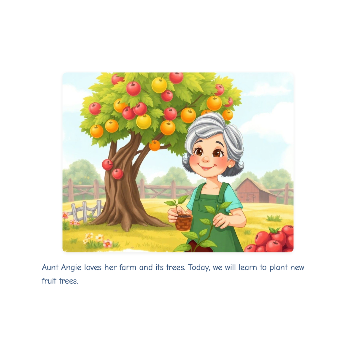 Aunt Angie's Farm Planting Trees - Hardcopy