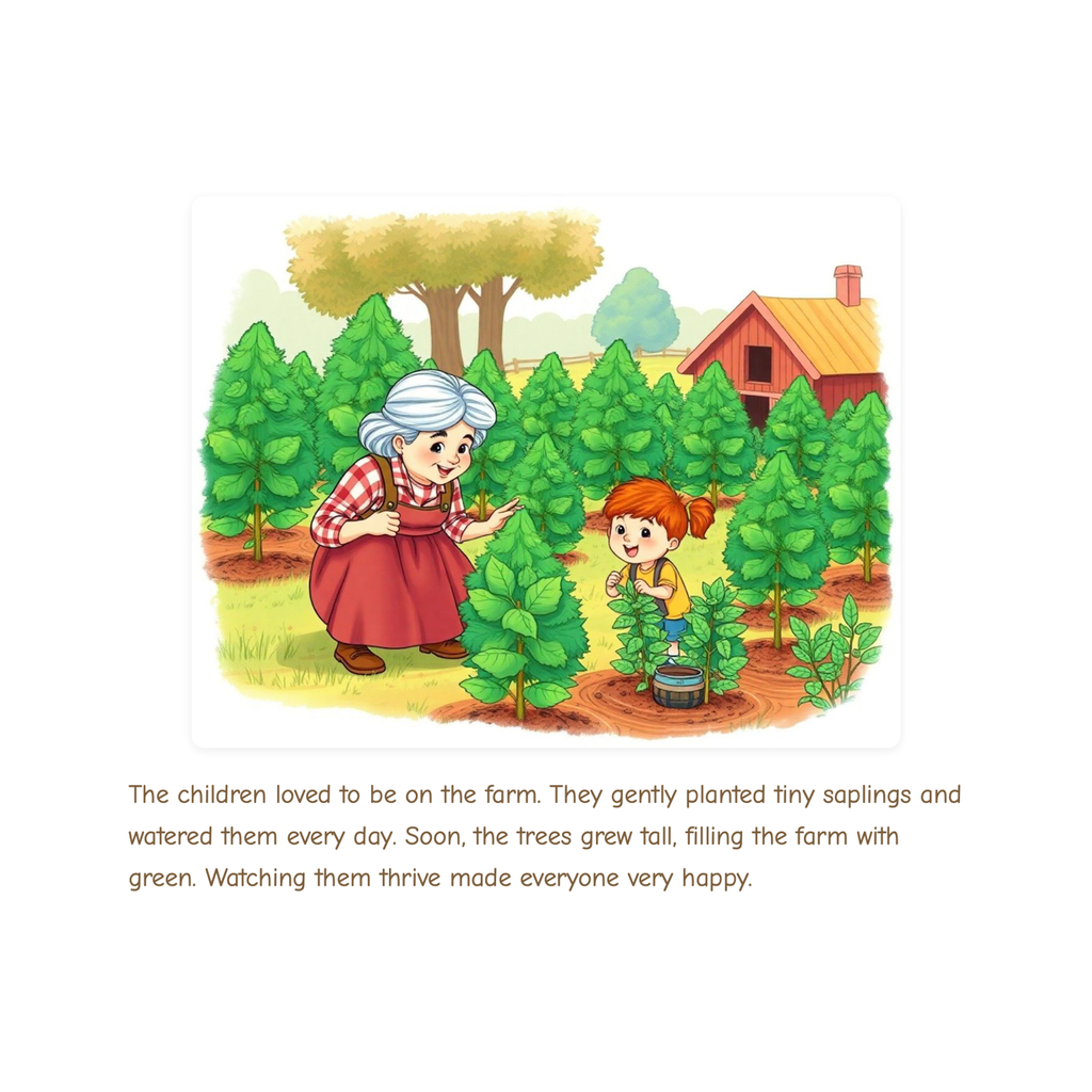 Aunt Angie's Farm Planting Trees - Hard Copy