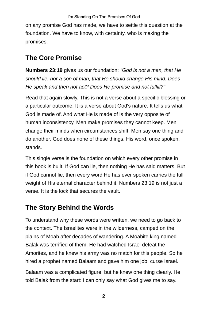 I’m Standing On The Promises Of God - Paperback