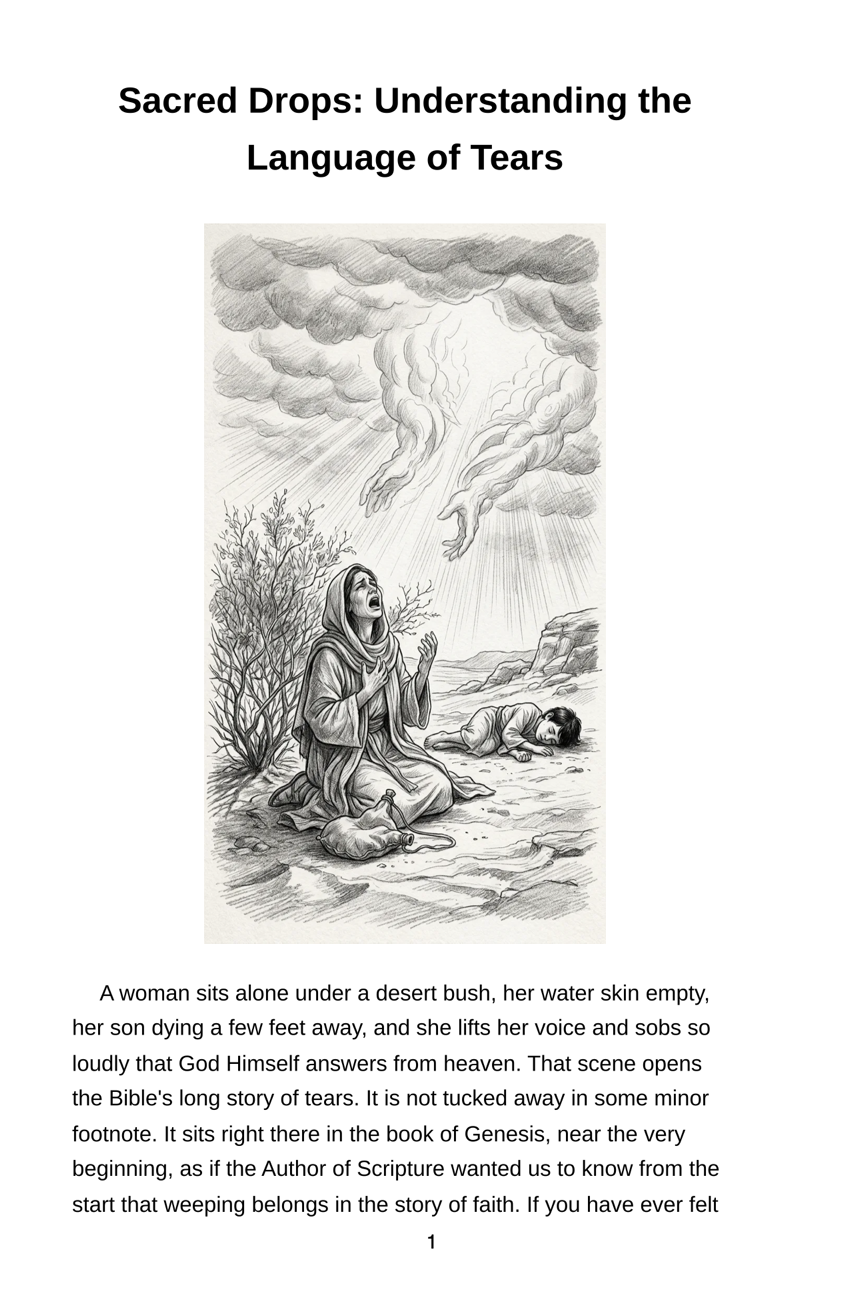 Tears in a Bottle: A Complete Scriptural Study of Weeping, Grief, and Divine Compassion - Paperback
