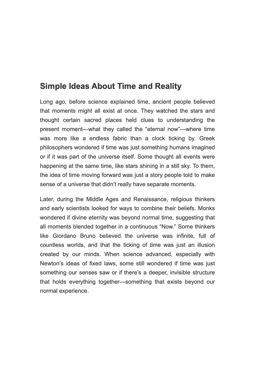 The Infinite Now – Time Travel Science Fiction Novel (98 Pages) Paperback