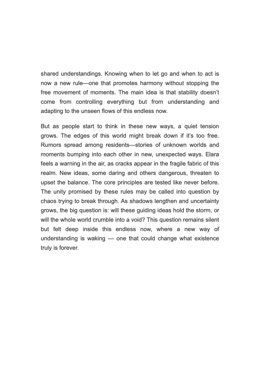 The Infinite Now – Time Travel Science Fiction Novel (98 Pages) Paperback