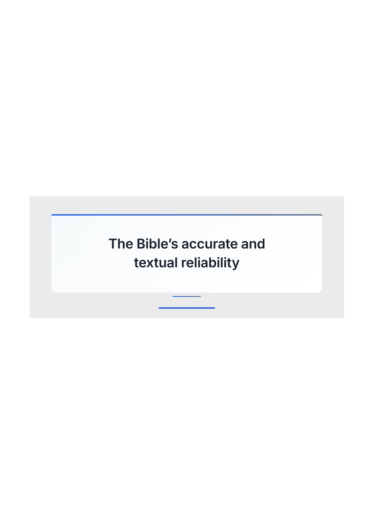 The Bible’s accurate and textual reliability - (104pgs) -  e-Book