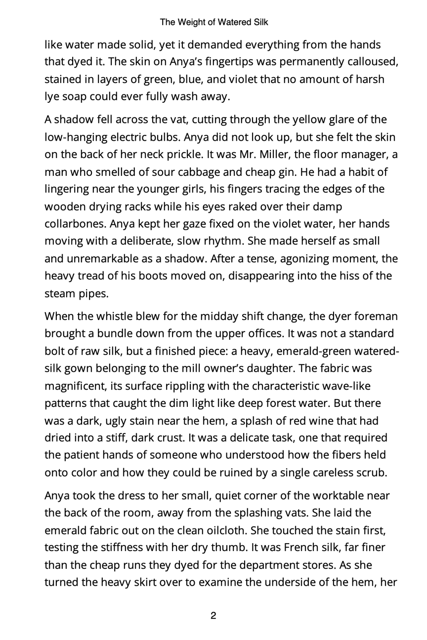 The Weight of Watered Silk-e-Books