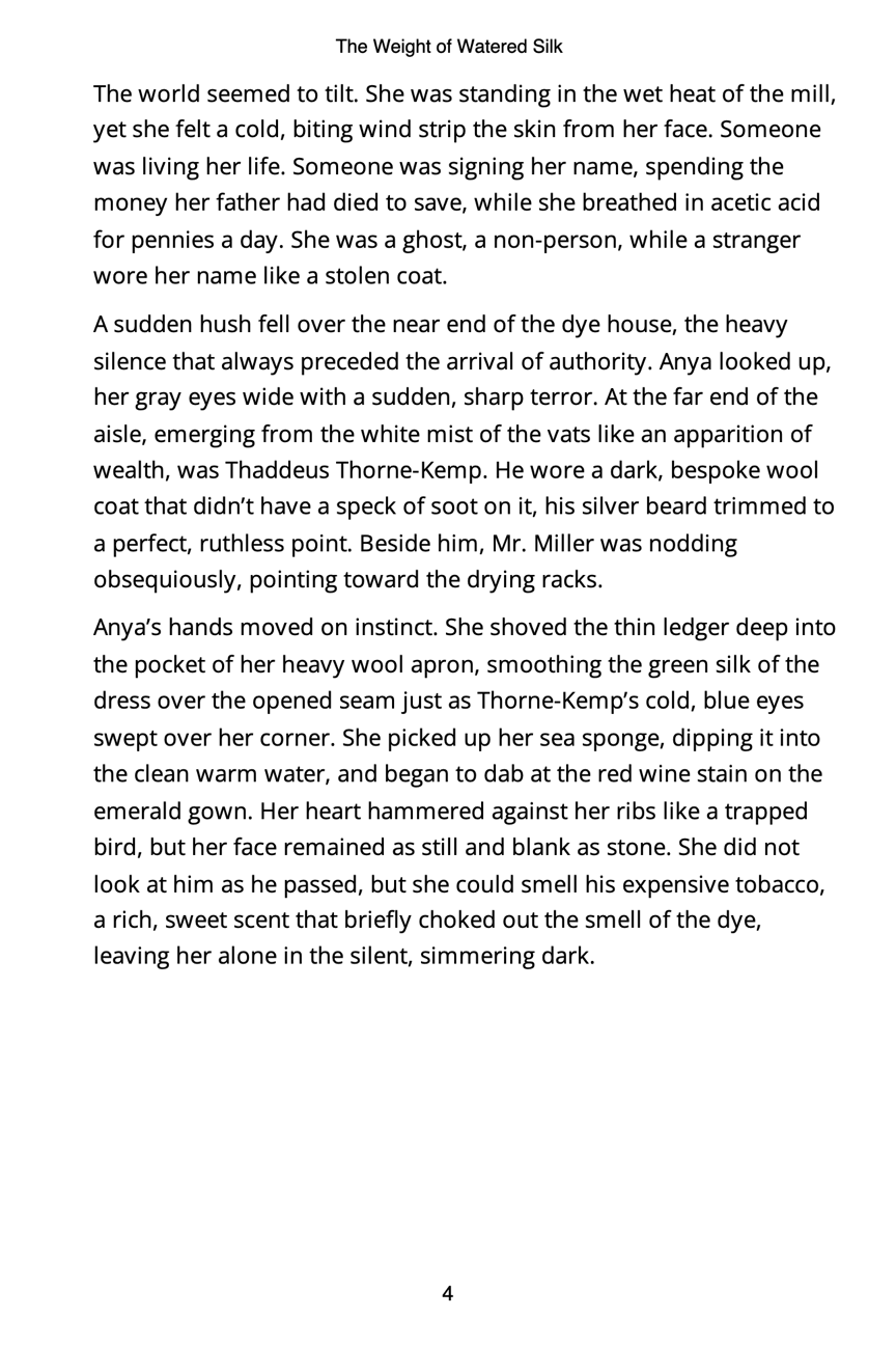 The Weight of Watered Silk - (216pgs) - Paperback