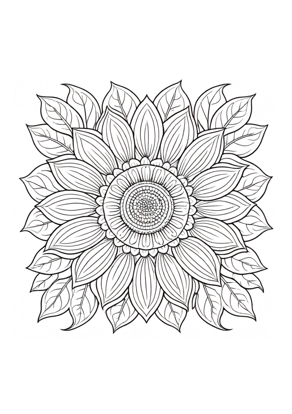 Abstract Flowers - Adult Coloring - Paperback