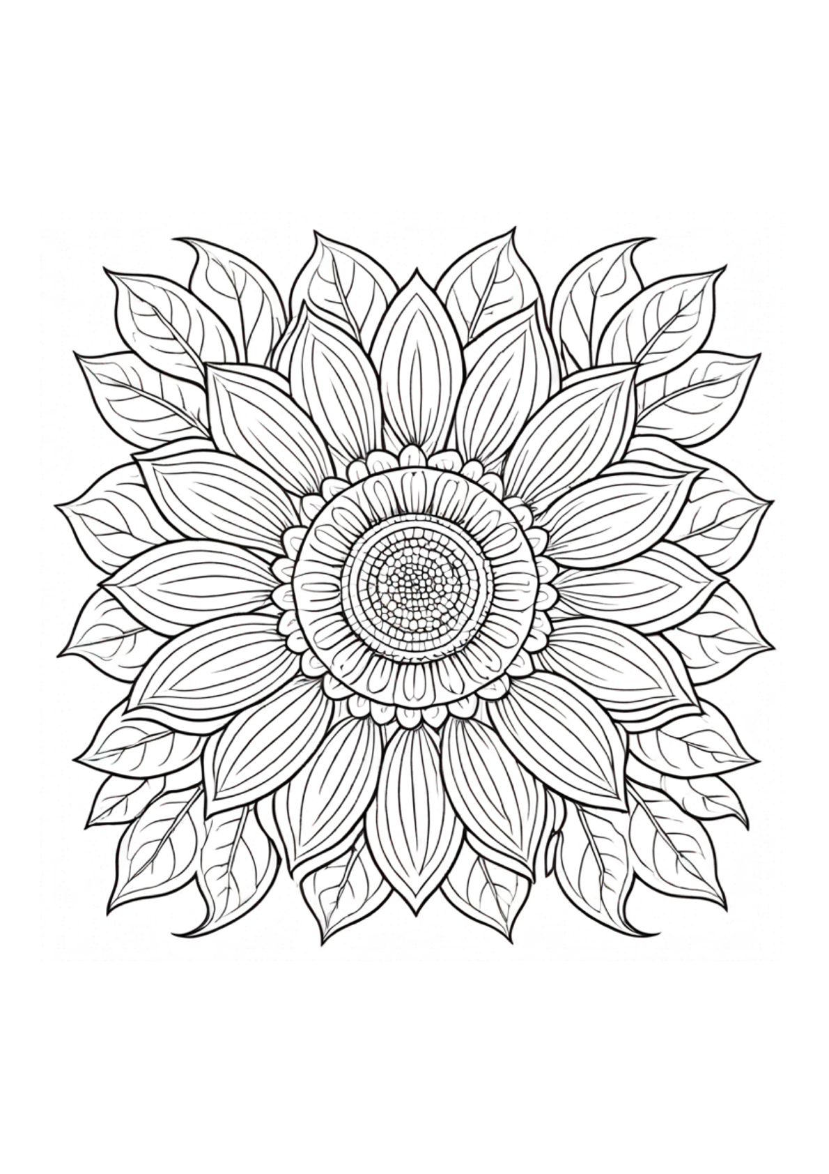 Abstract Flowers - Adult Coloring - Paperback