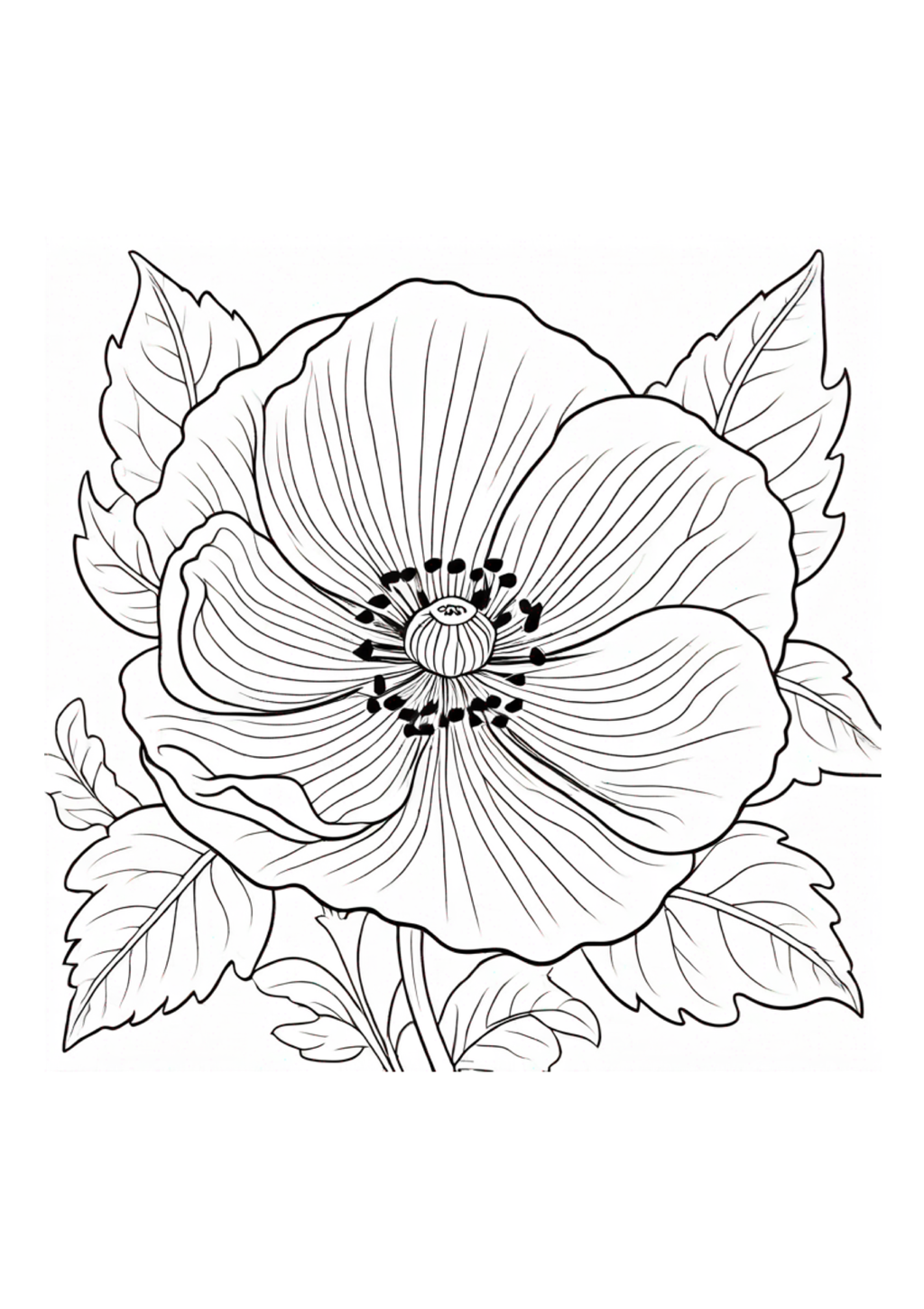 Abstract Flowers - Adult Coloring - Paperback