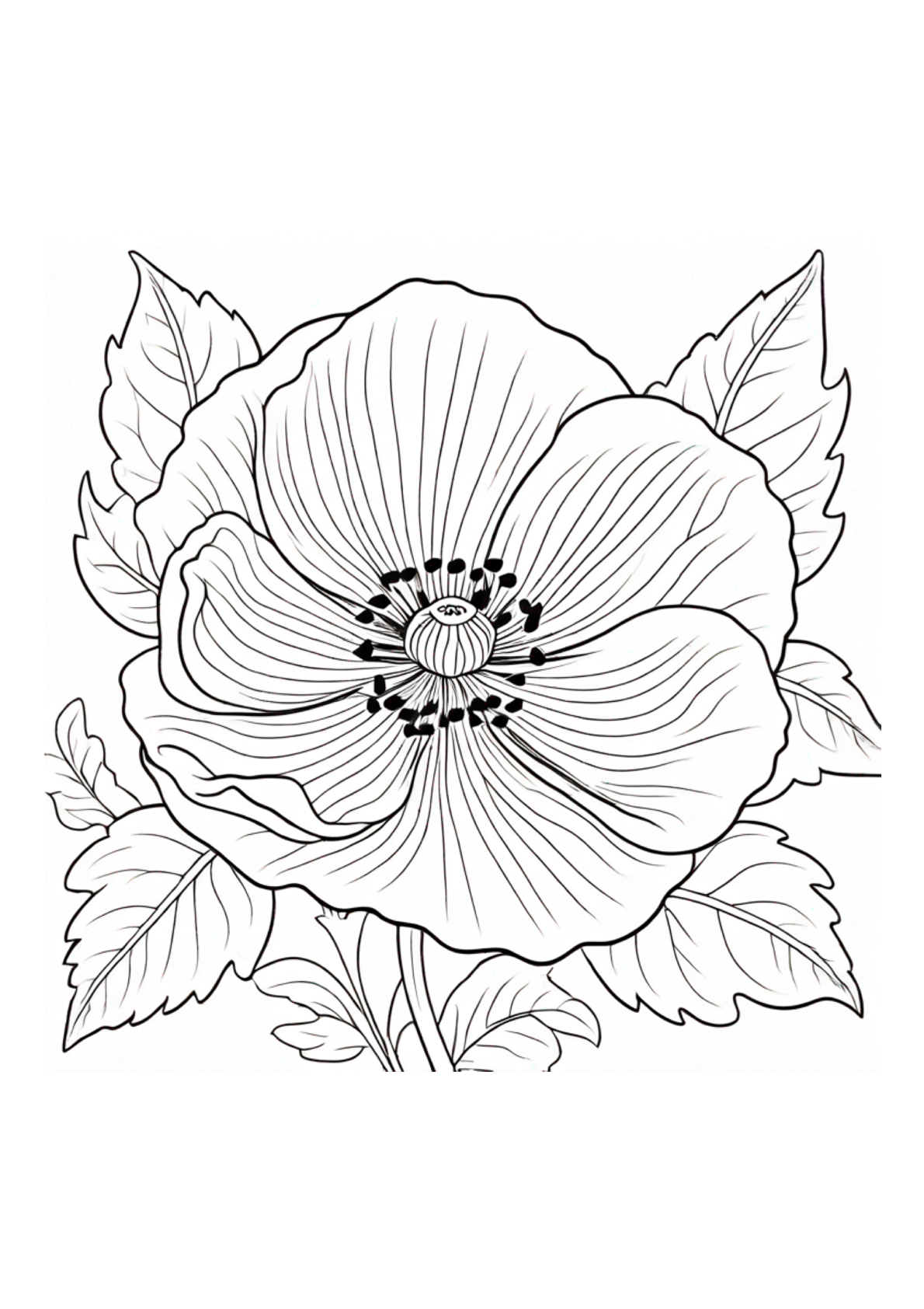 Abstract Flowers - Adult Coloring - Paperback