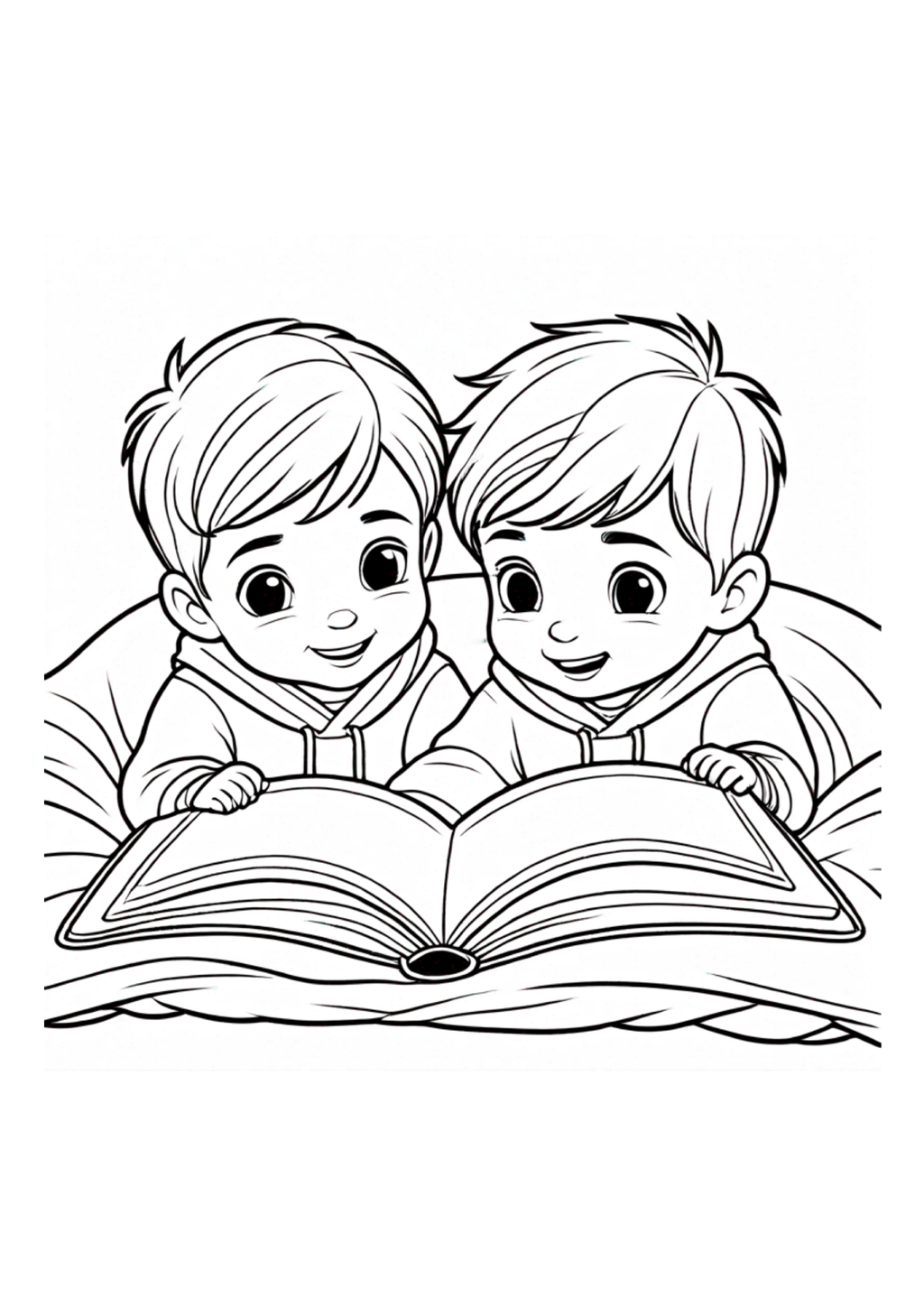 Brothers Coloring Book: A Celebration of Brotherhood and Family (40 Pages) Paperback