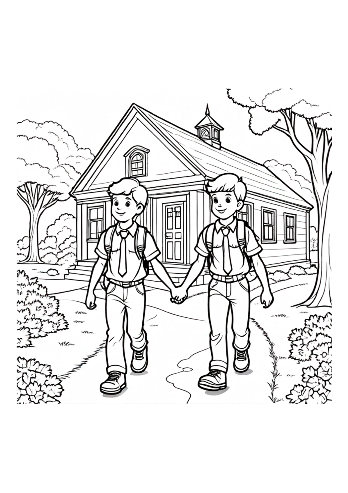 Brothers Coloring Book: A Celebration of Brotherhood and Family (40 Pages) Paperback