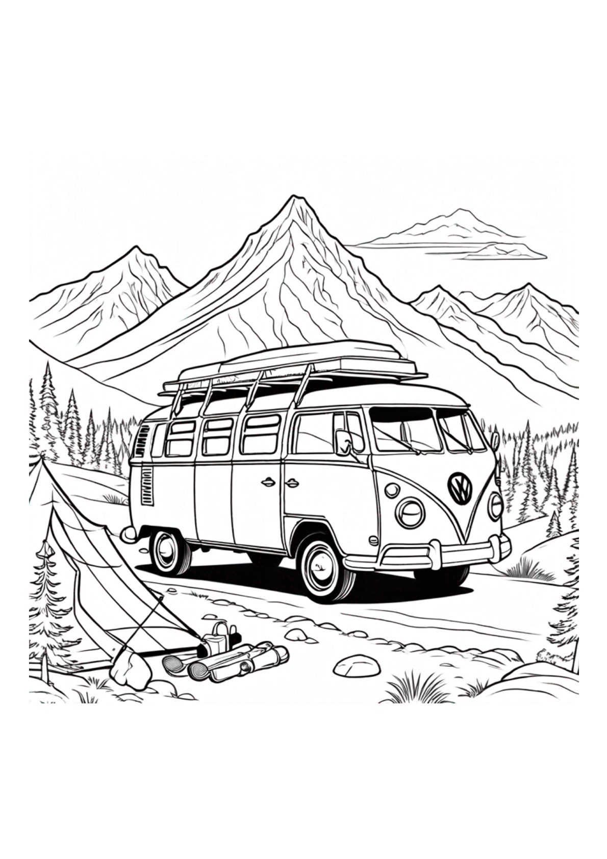 Cars Coloring Book – Car Coloring Book (40 Pages) Paperback