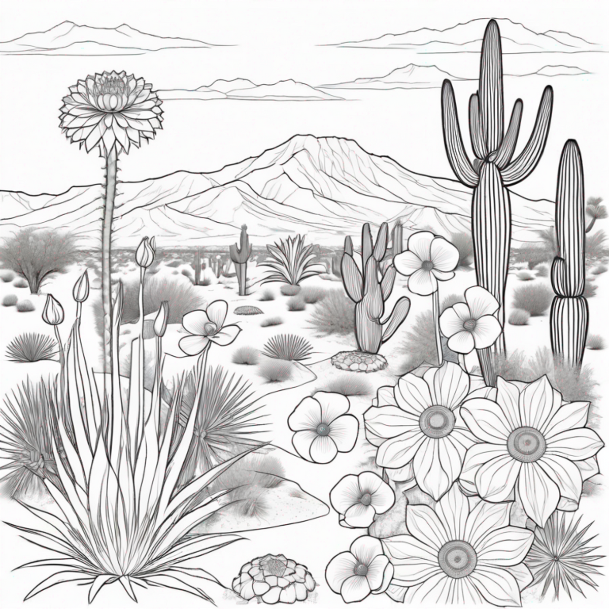 Flowers Coloring Book - Paperback