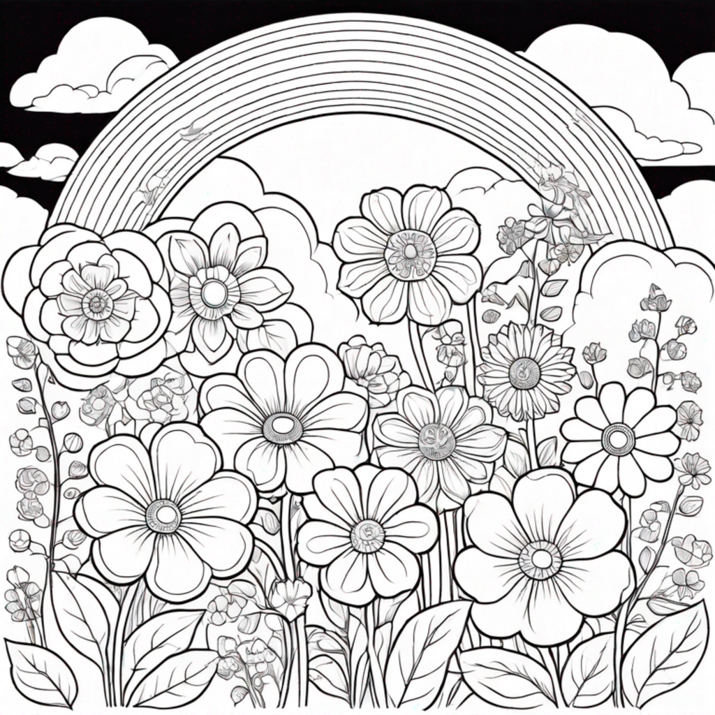 Flowers Coloring Book - Paperback