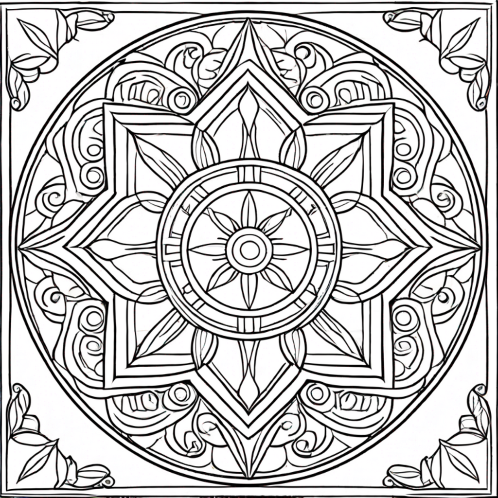 Geometric Coloring Book - Paperback