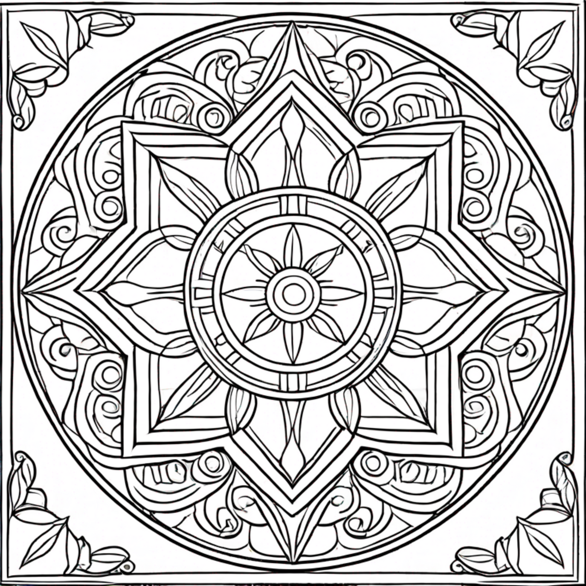 Geometric Coloring Book - Paperback