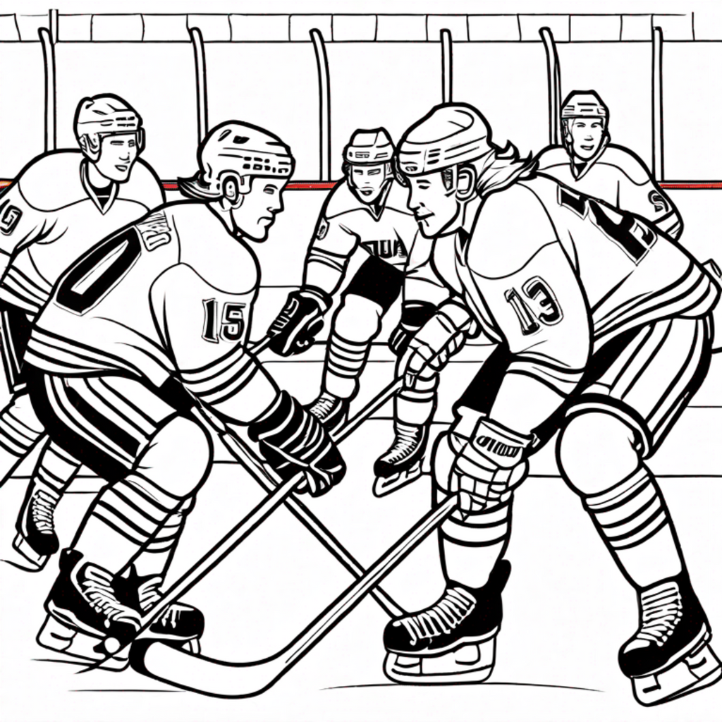 Hockey Pictures Color Book - Paperback