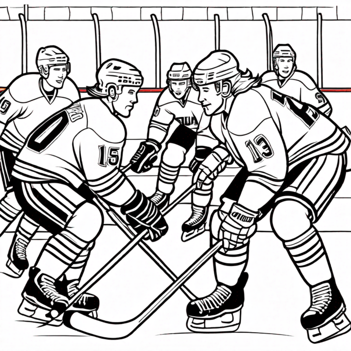 Hockey Pictures Color Book - Paperback