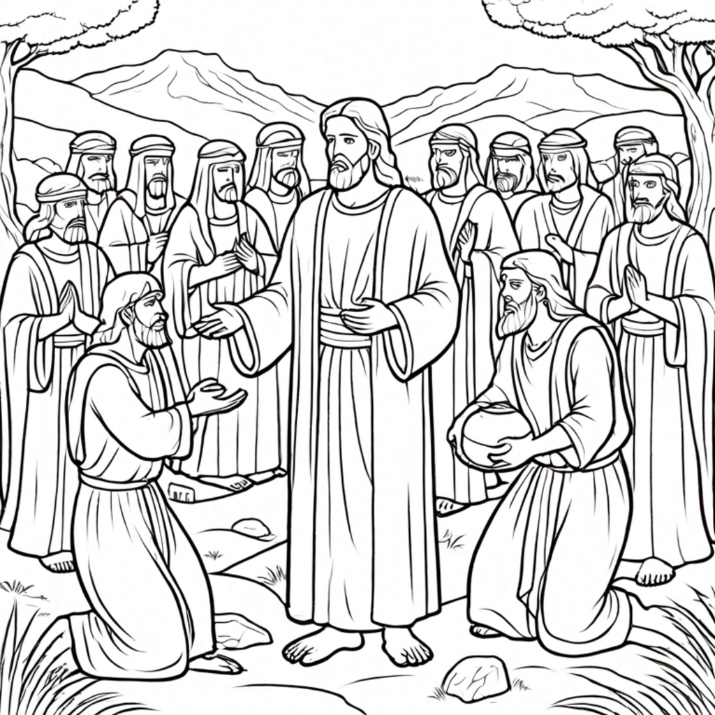 Bible Story Color Book- Paperback