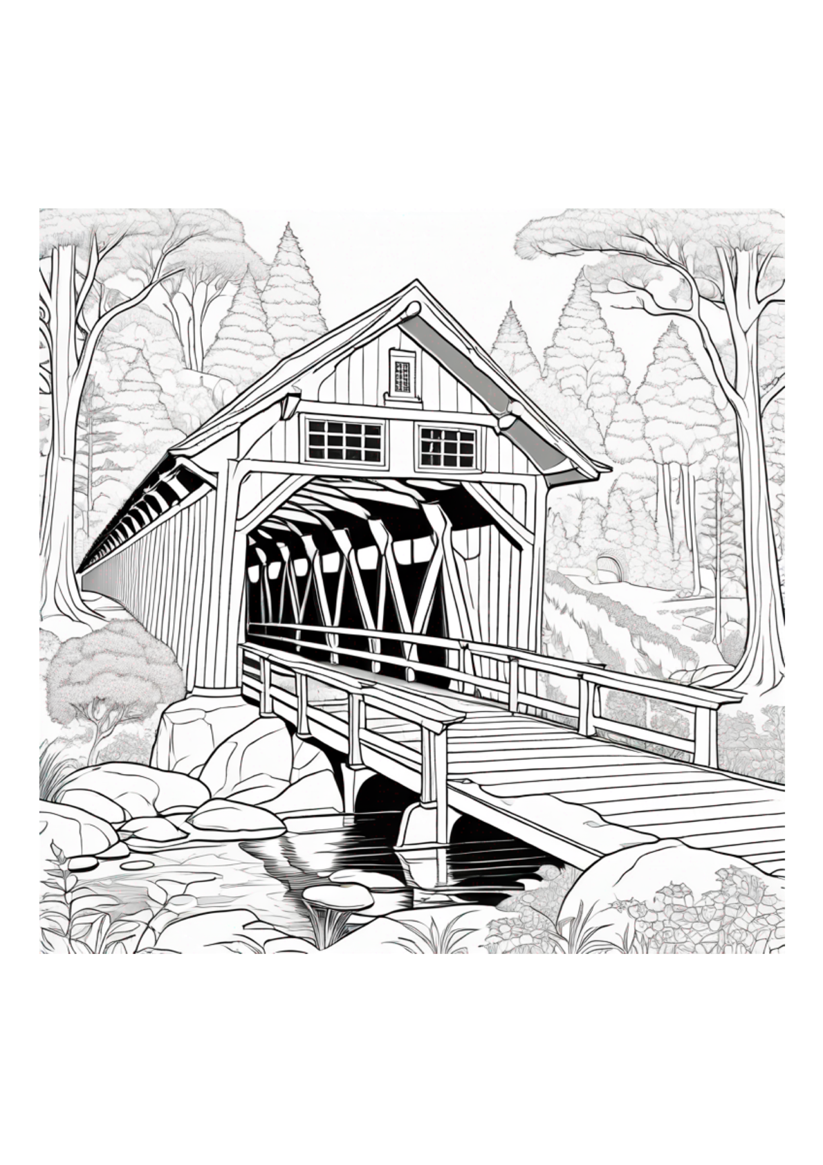 Covered Bridges - Color Book - Paperback