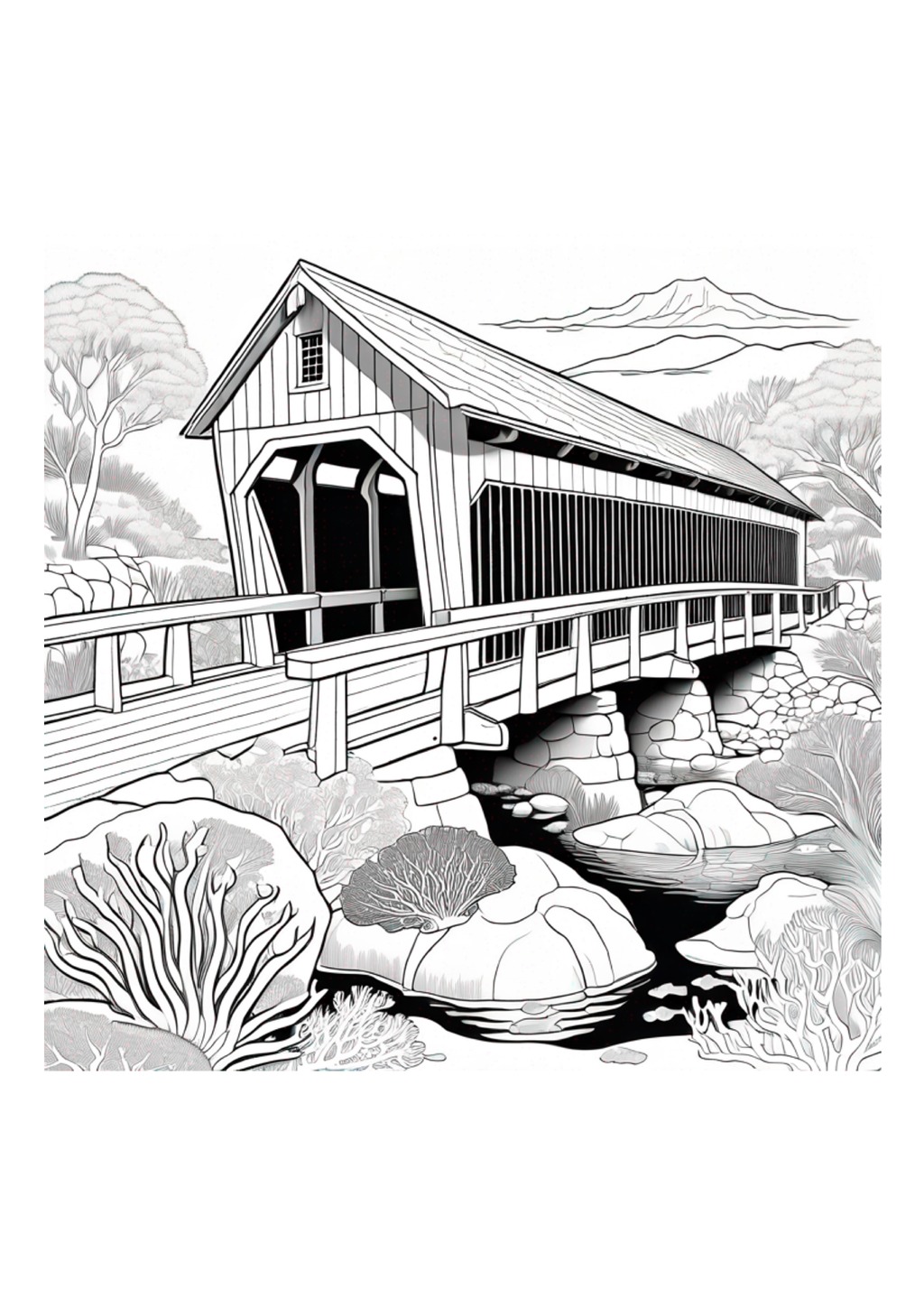 Covered Bridges - Color Book - Paperback
