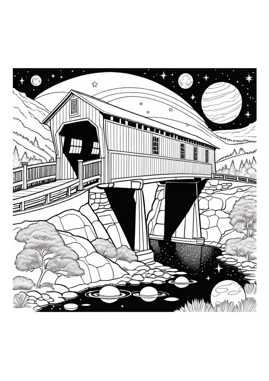 Covered Bridges - Color Book - Paperback