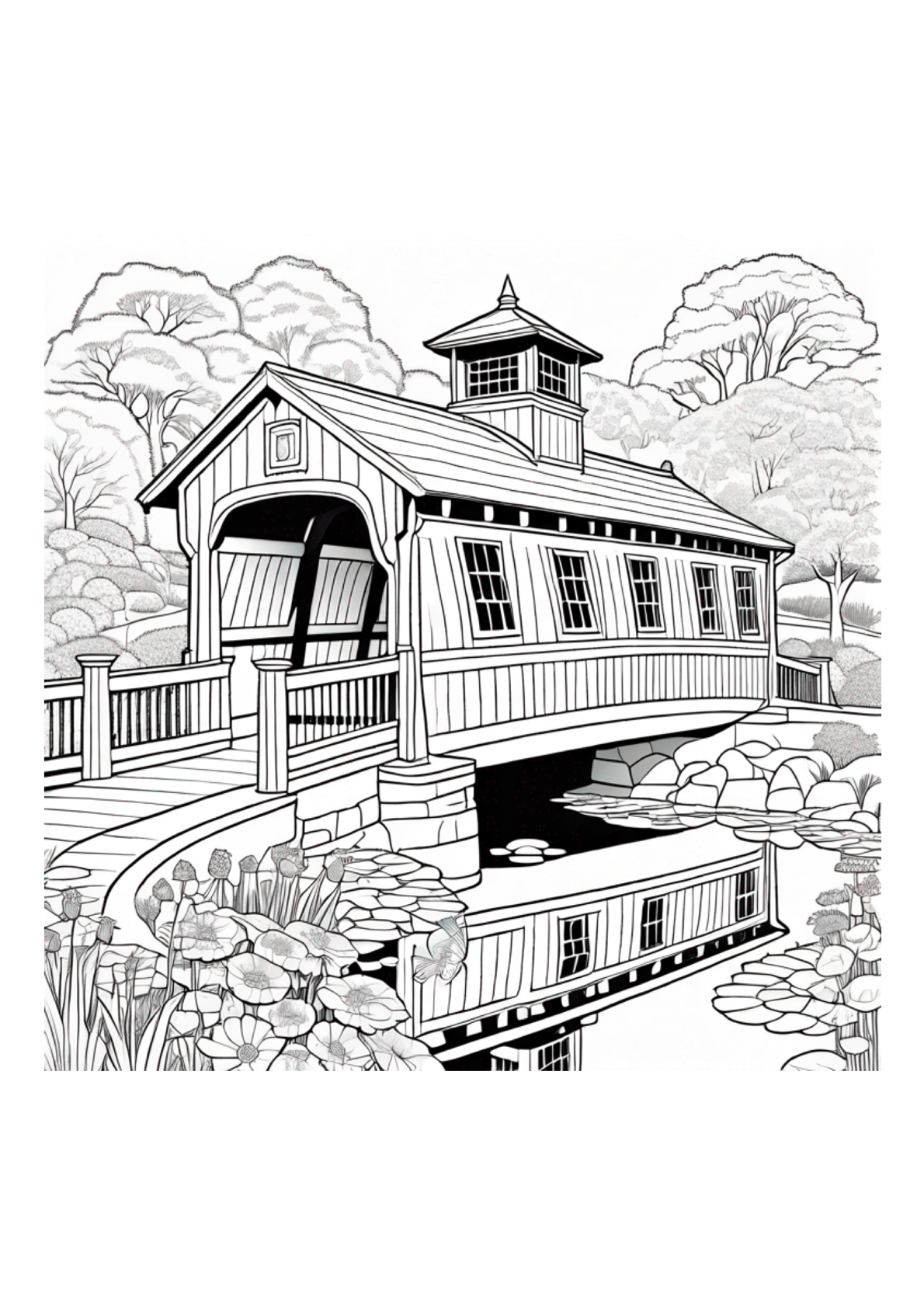 Covered Bridges - Color Book - Paperback