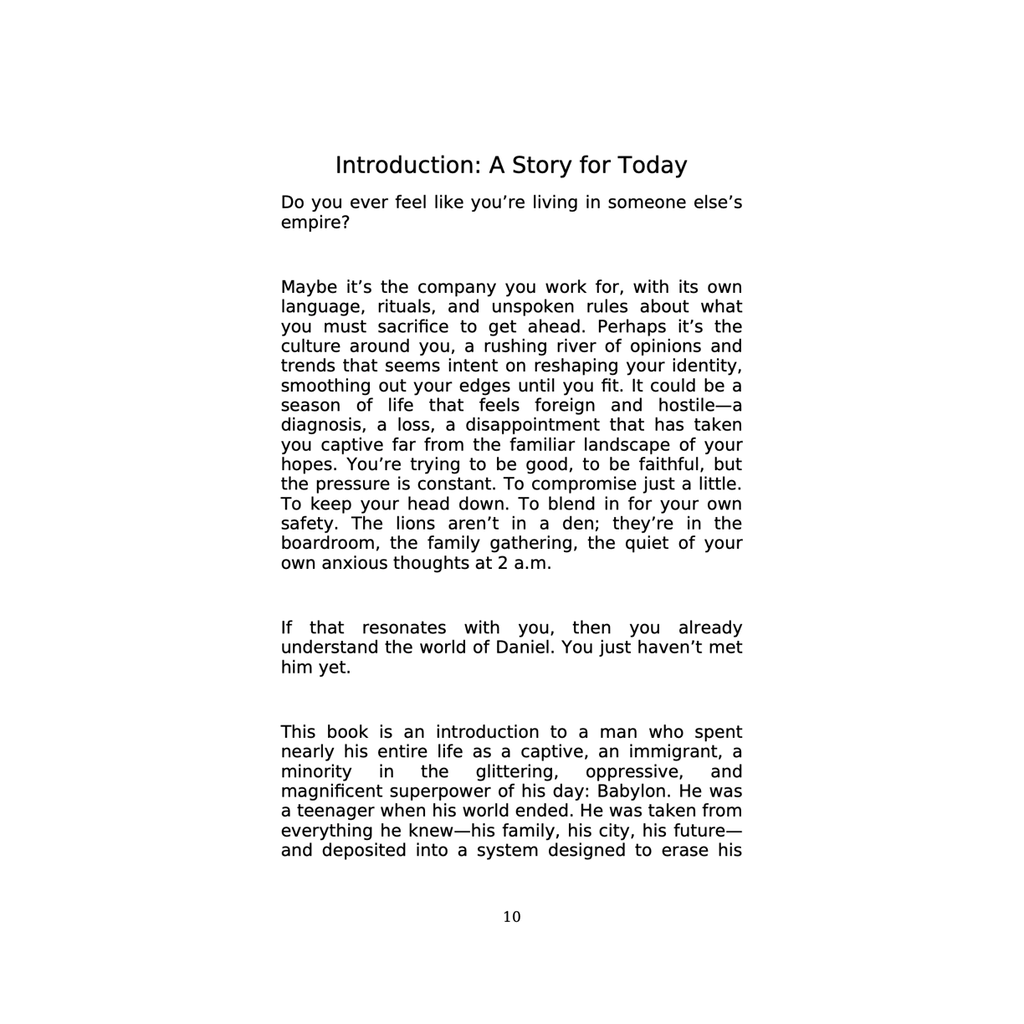 Daniel's Journey: The Prophet in the Lion's Den e-Book