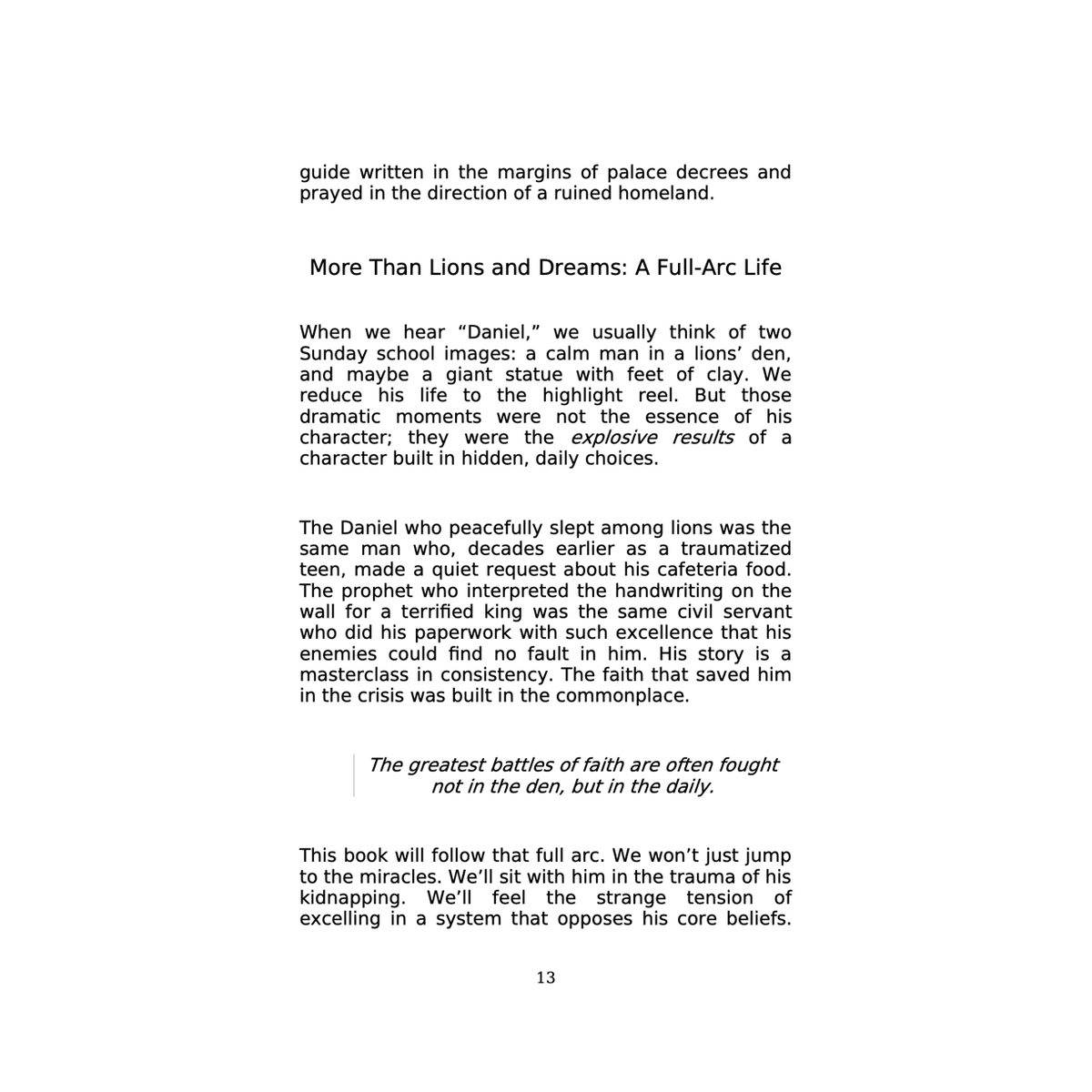 Daniel's Journey: The Prophet in the Lion's Den e-Book