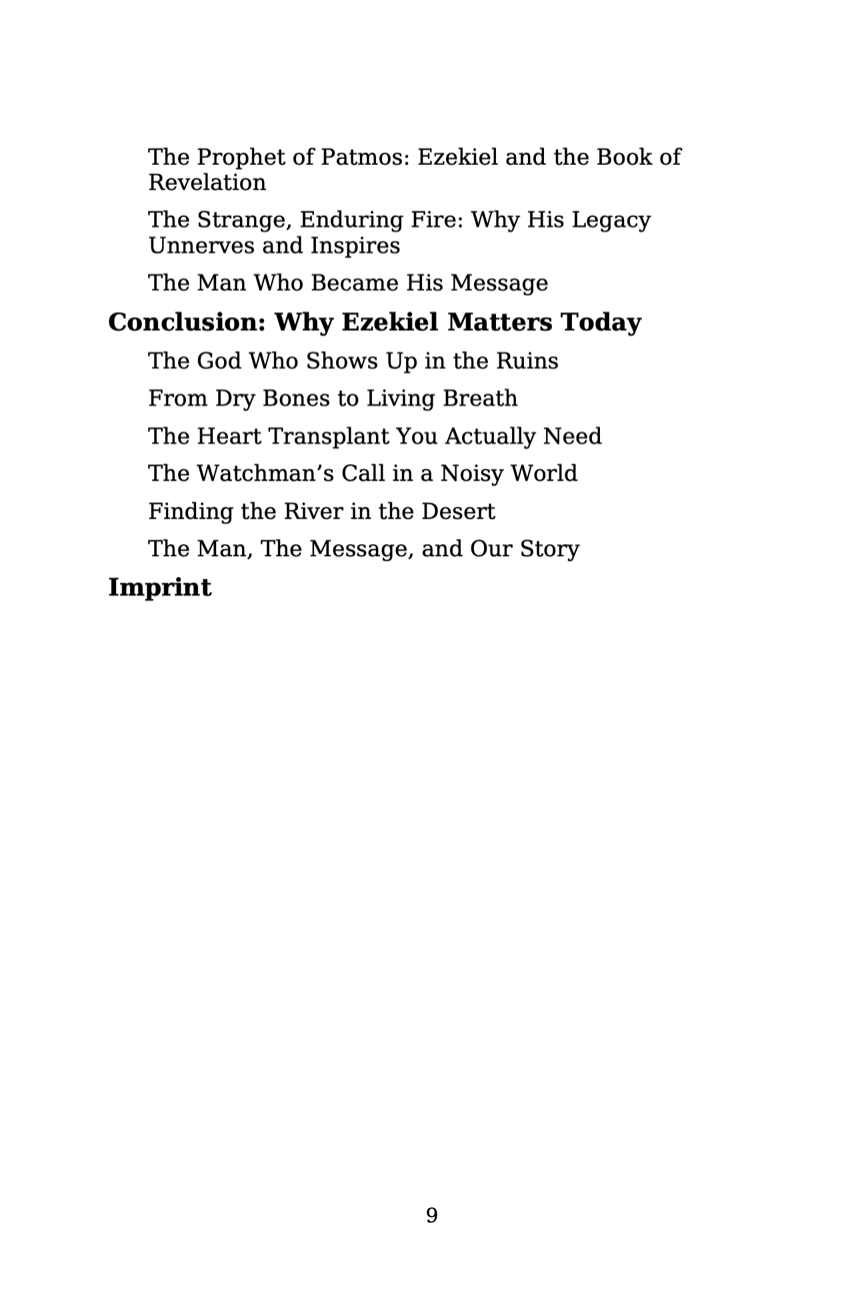 Ezekiel: The Prophet's Story (214pgs)  e-Book