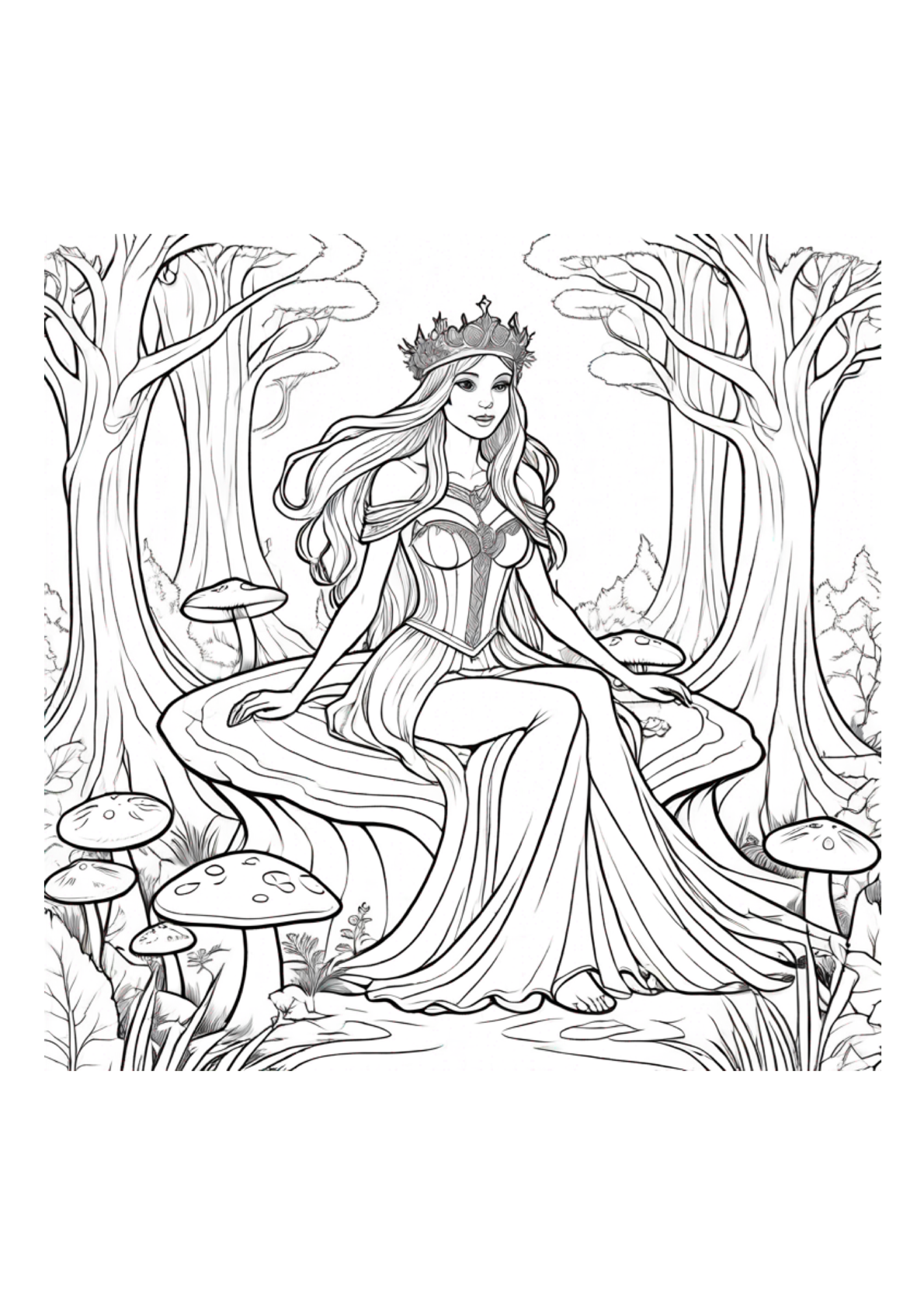 Fantasy Stories - Adult Coloring -Paperback