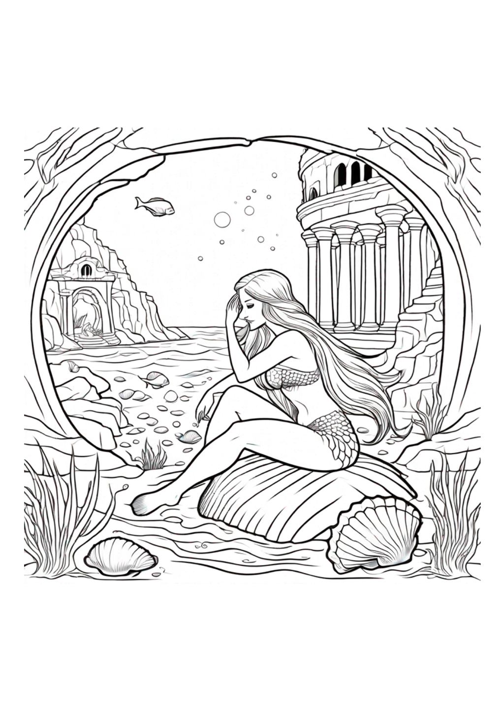 Fantasy Stories - Adult Coloring -Paperback