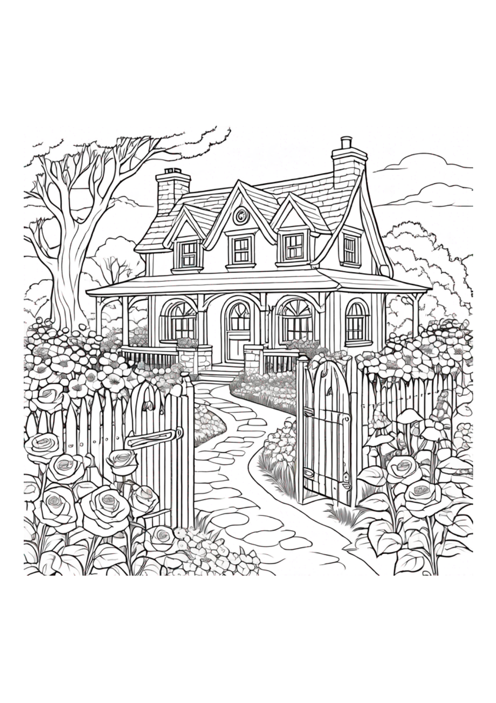 Gardens - Coloring Book - Paperback