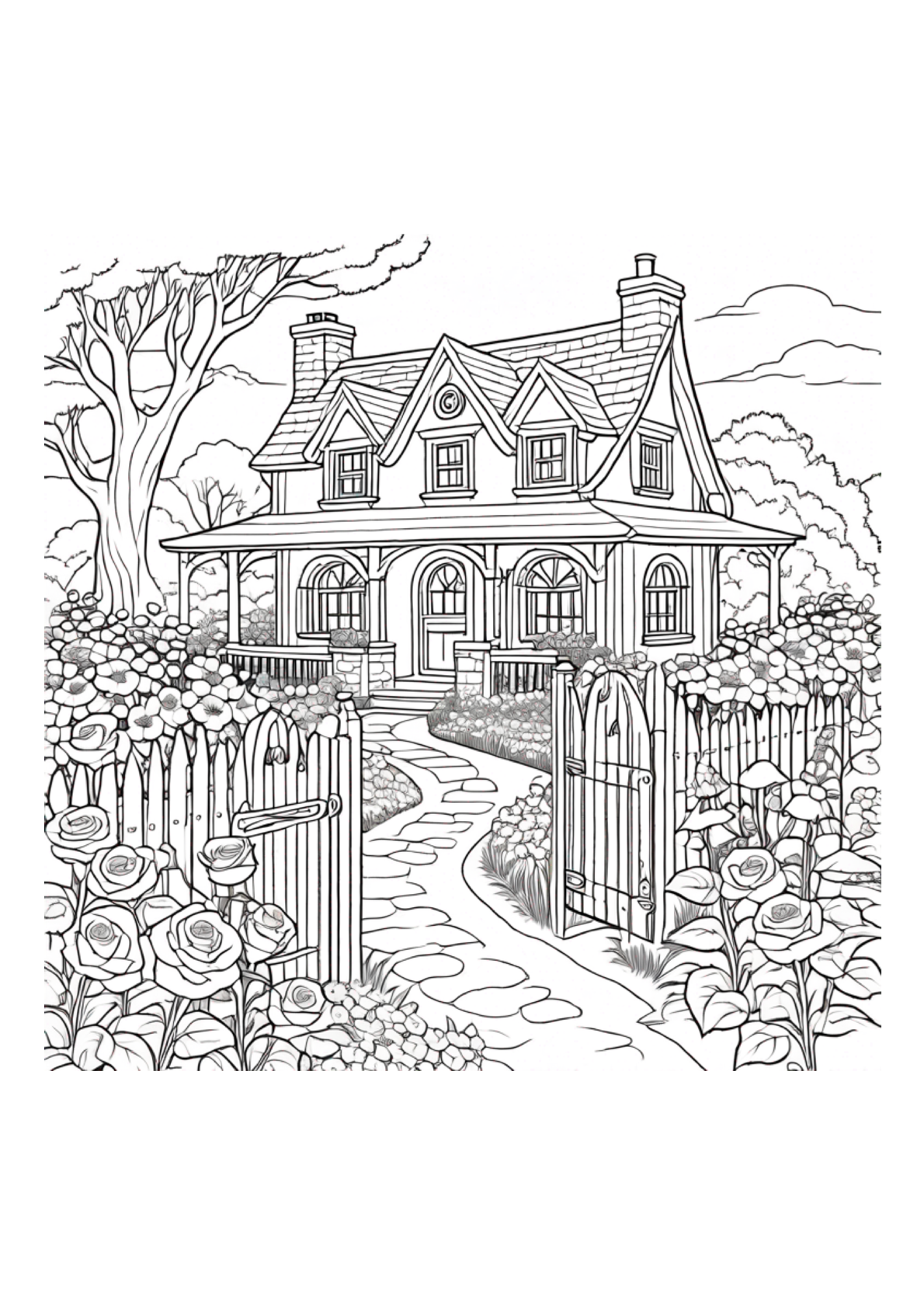 Gardens - Coloring Book - Paperback