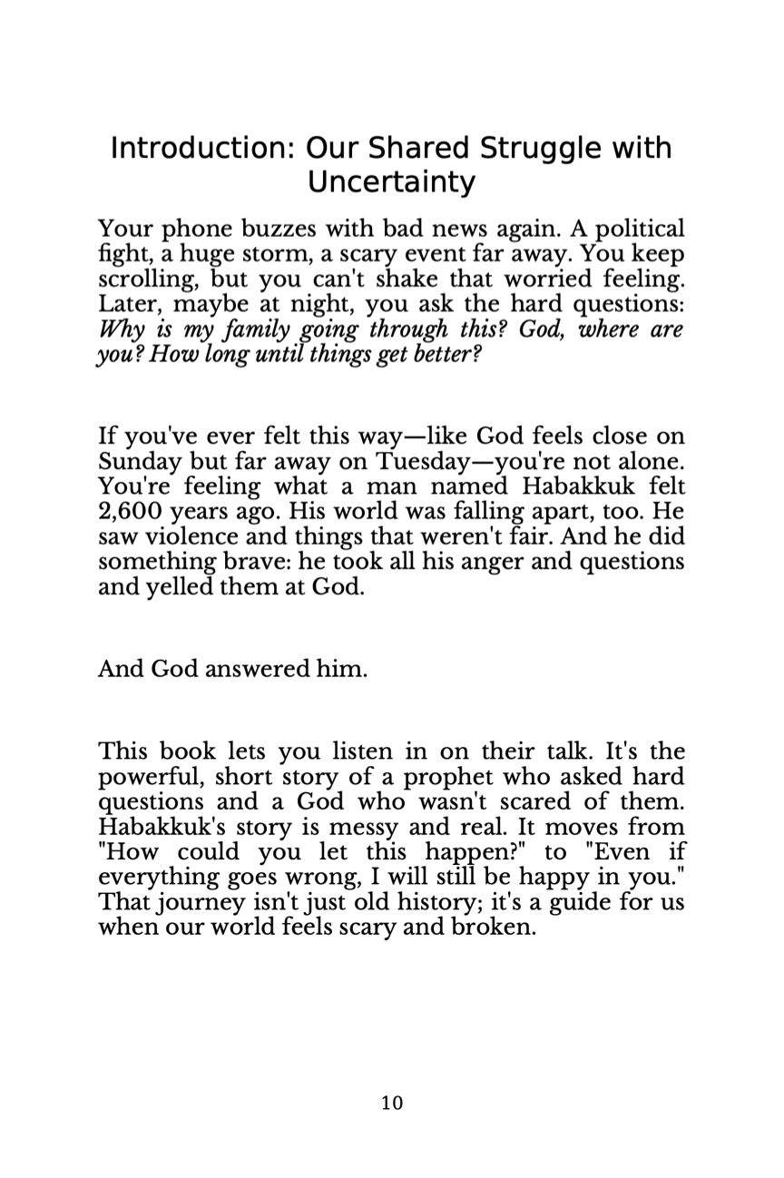 Habakkuk's Journey: From Doubt to Trust in Troubled Times - Paperback
