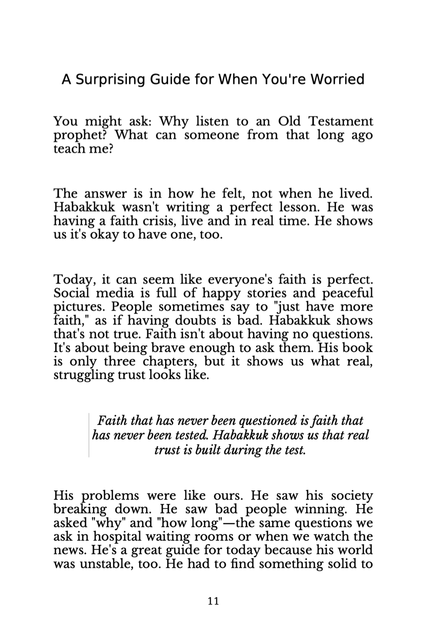 Habakkuk's Journey: From Doubt to Trust in Troubled Times - Paperback