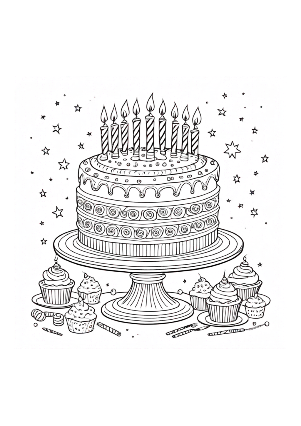 Happy Birthday - Color Book - Paperback