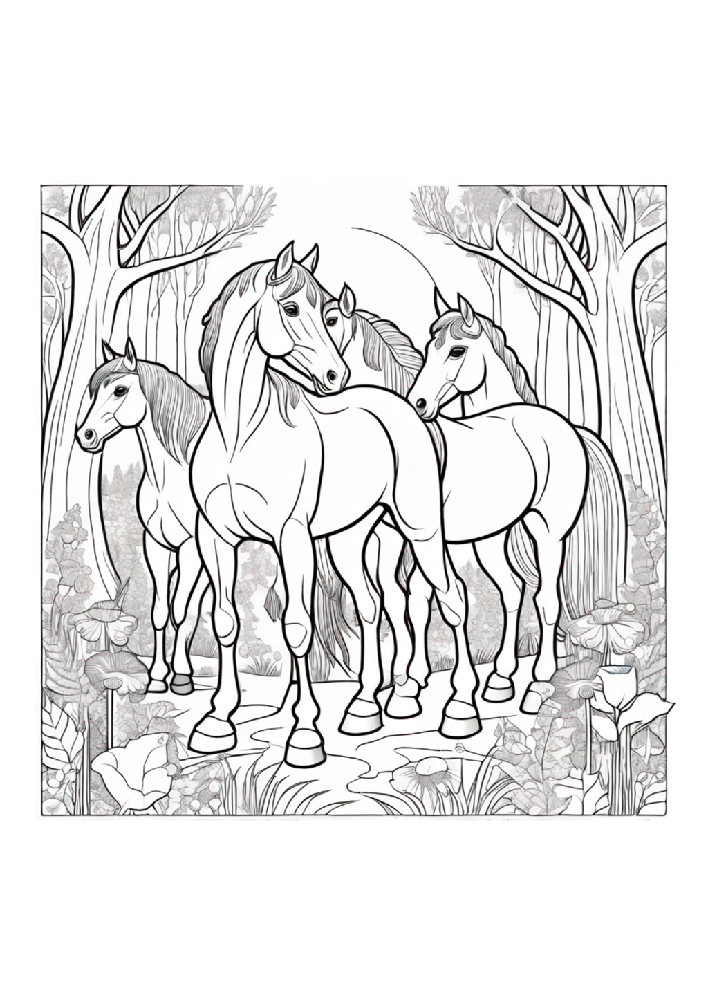 Horses Are So Beautifful - Color Book - Paperback