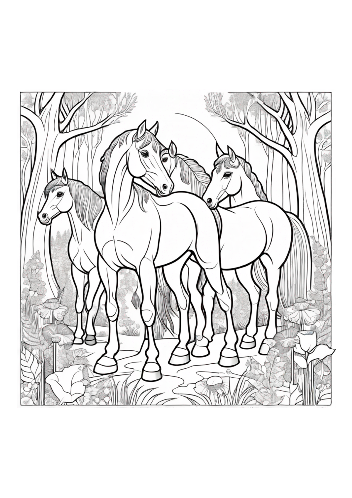 Horses Are So Beautifful - Color Book - Paperback