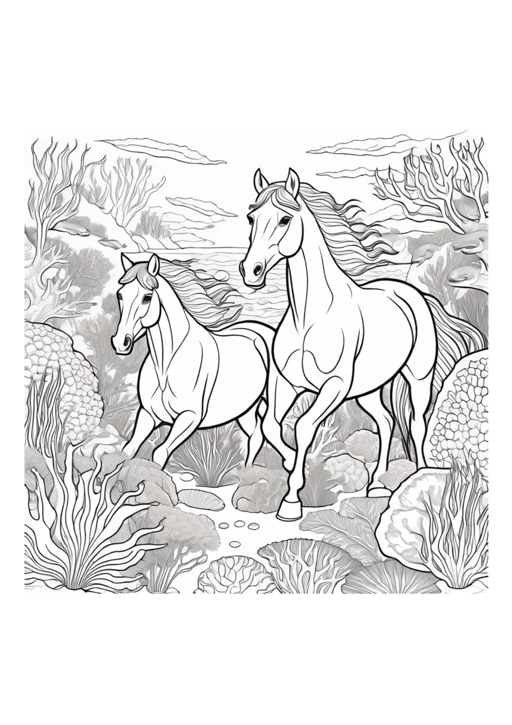 Horses Are So Beautifful - Color Book - Paperback