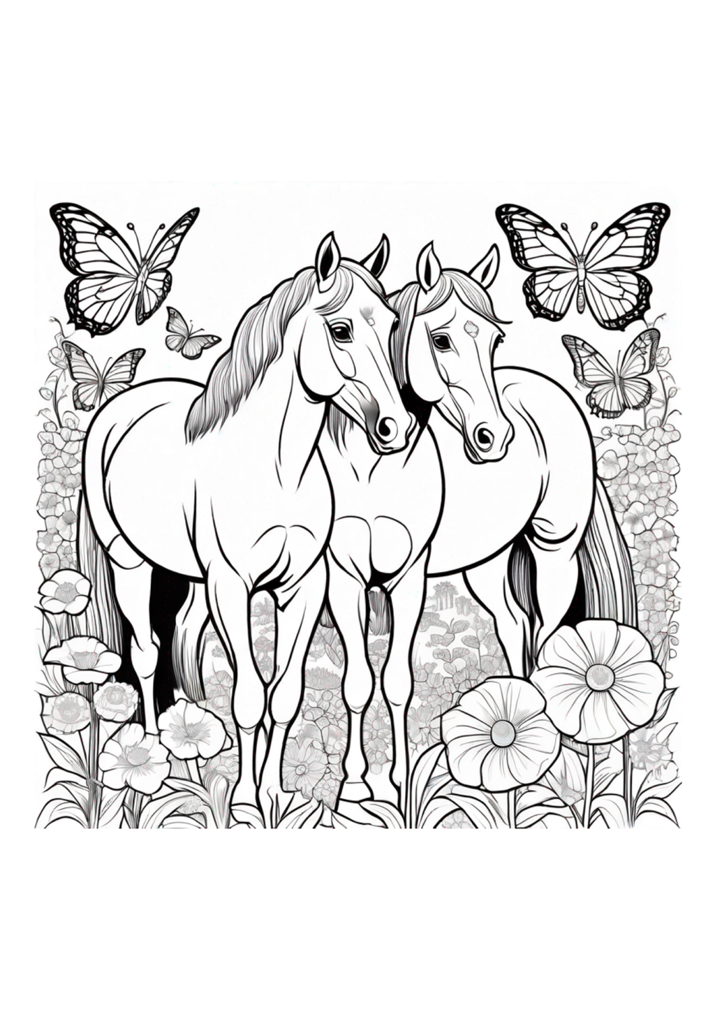 Horses Are So Beautifful - Color Book - Paperback