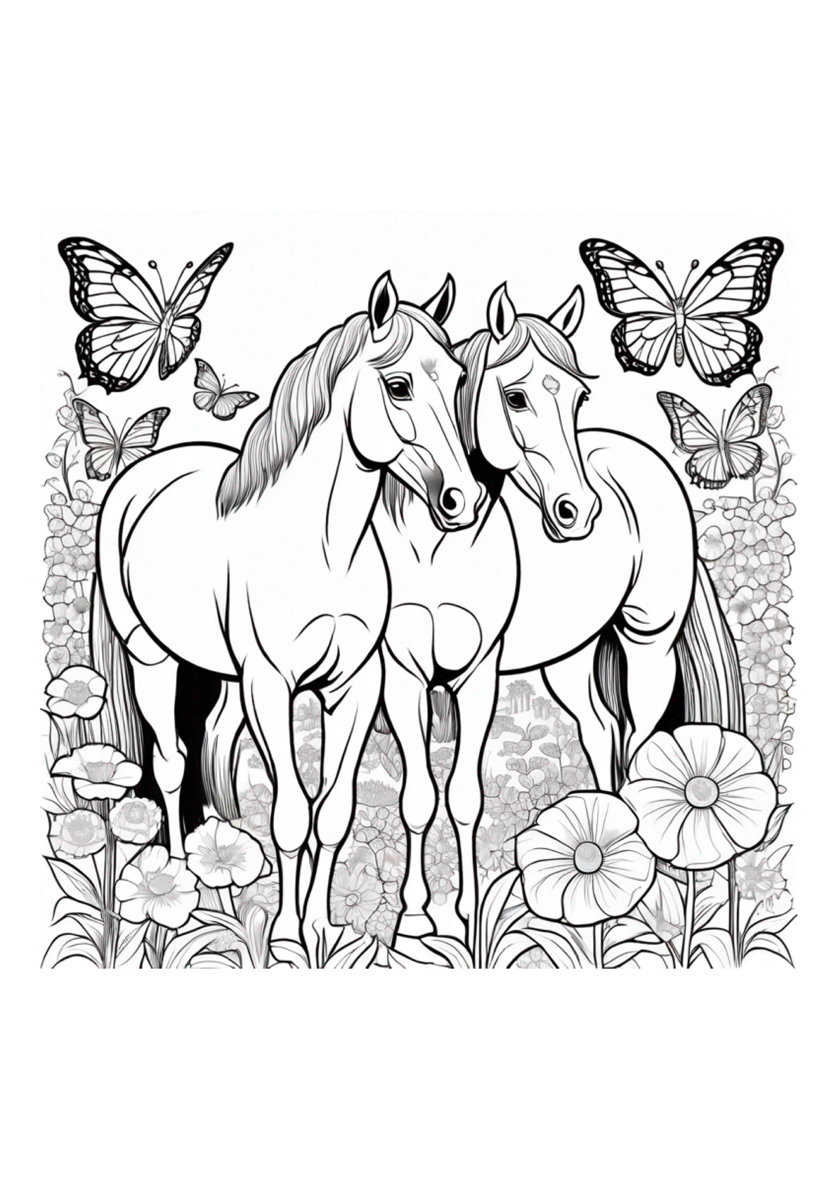 Horses Are So Beautifful - Color Book - Paperback