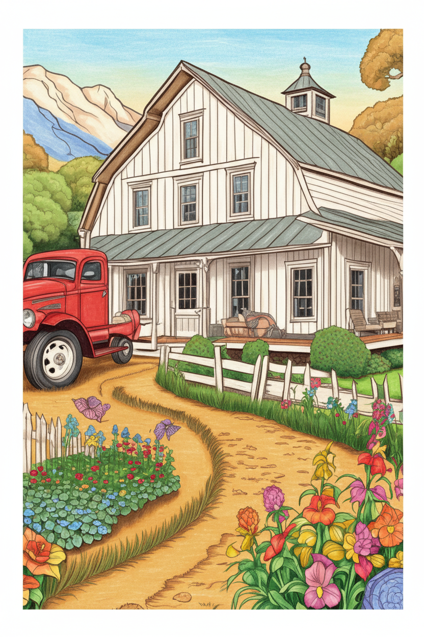 Colored sample page - Aunt Angie's Farm