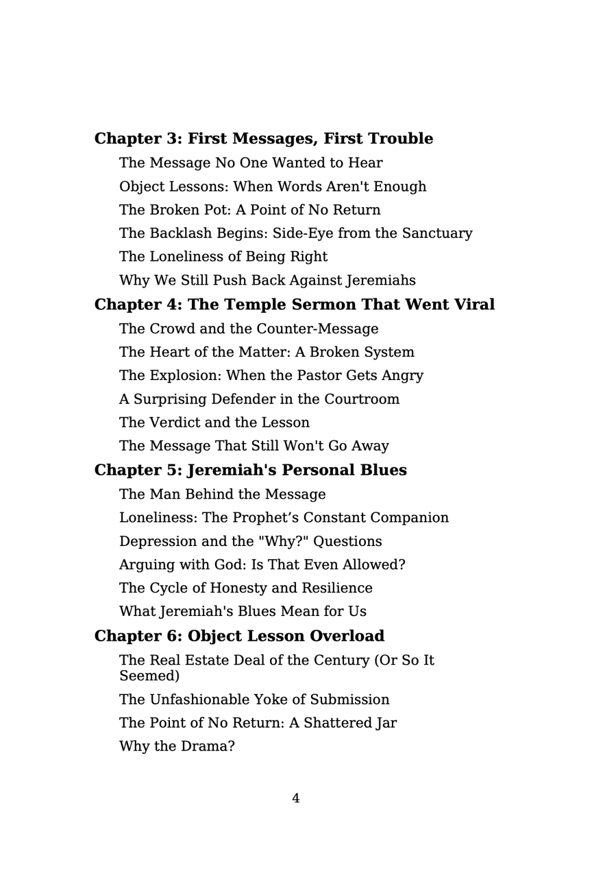 Jeremiah's Journey (pgs 187) Paperback