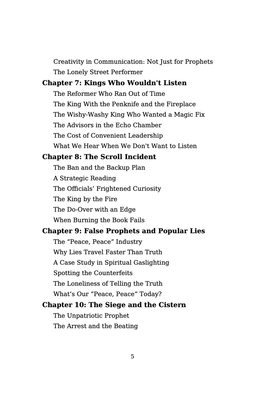 Jeremiah's Journey (pgs 187) Paperback