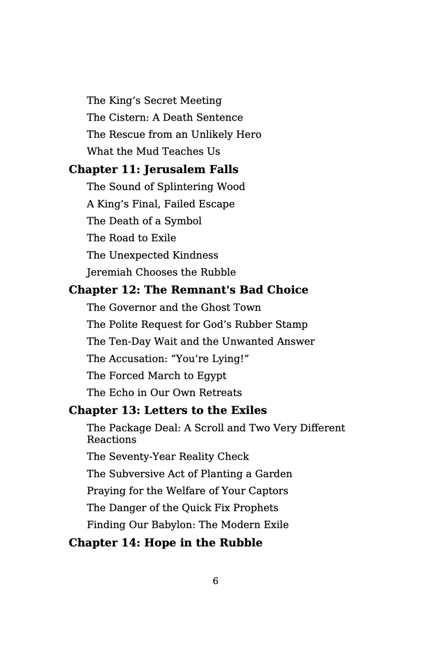 Jeremiah's Journey (pgs 187) Paperback