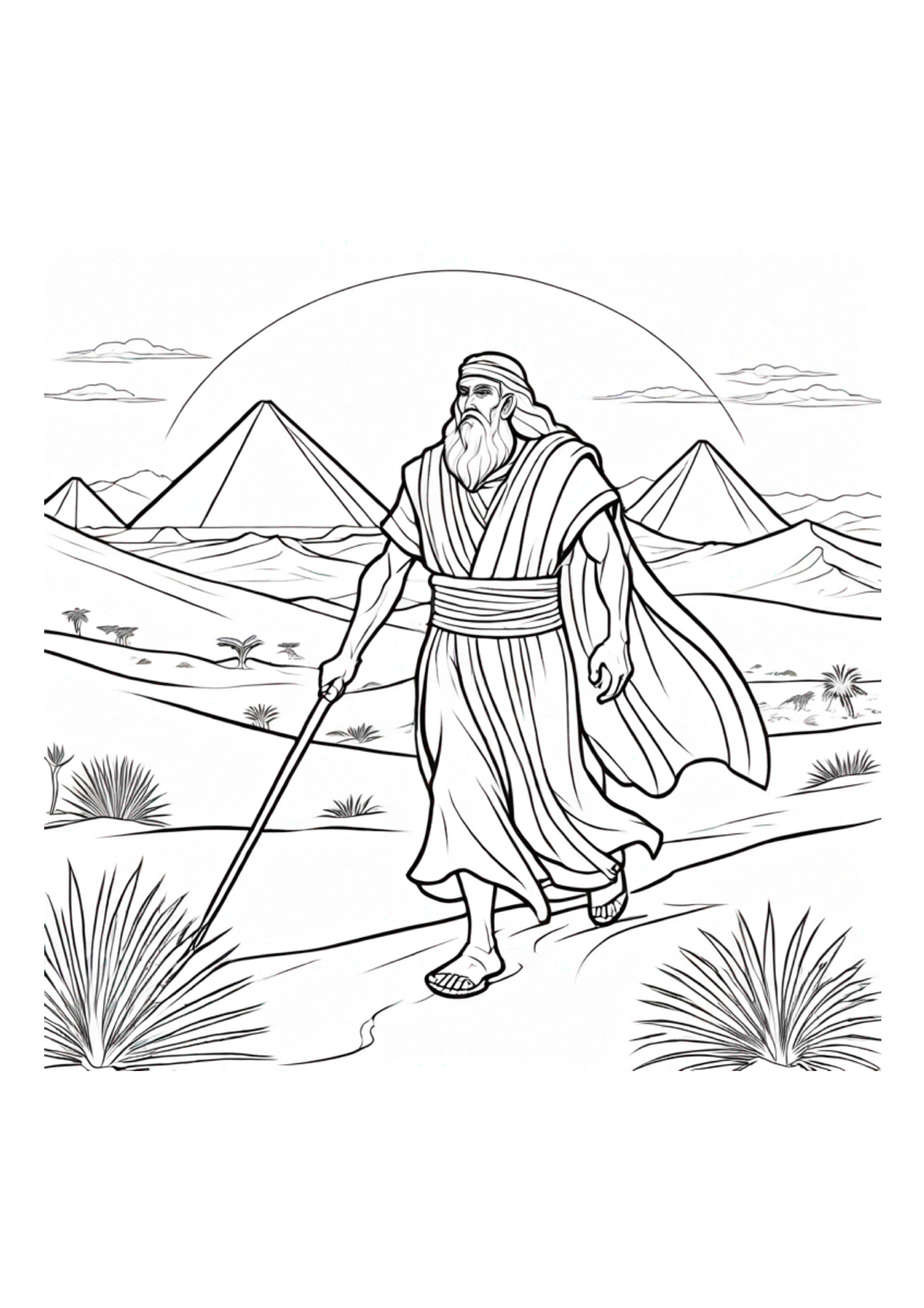 Moses - Coloring Book - Paperback