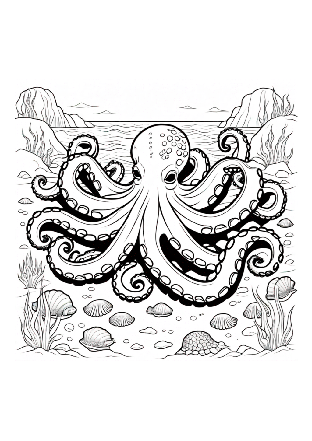 Oceans Adult Coloring Book - Paperback