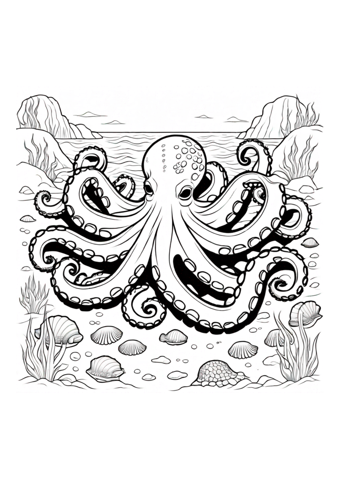 Oceans Adult Coloring Book - Paperback
